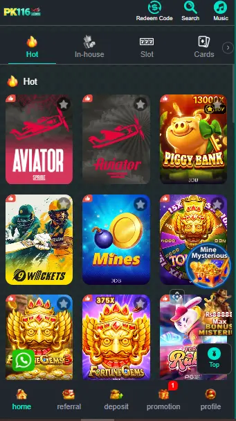 PK116 Game APP