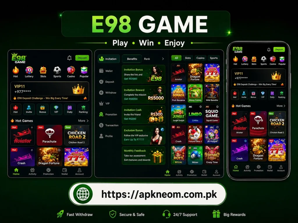 E 98 Game app